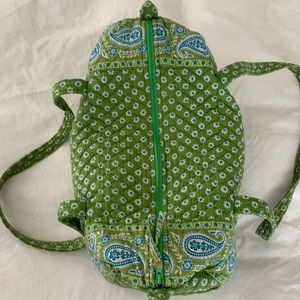 Vera Bradley Small Duffle Bag in Green Apple Daisy